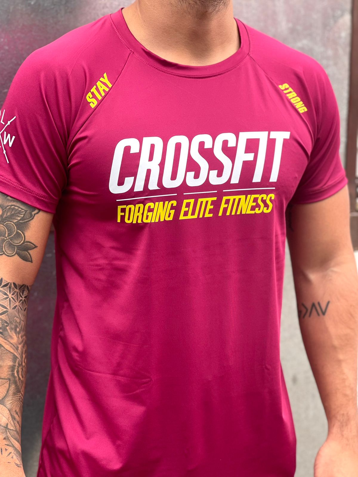 Camisetas crossfit hombre sale rosas